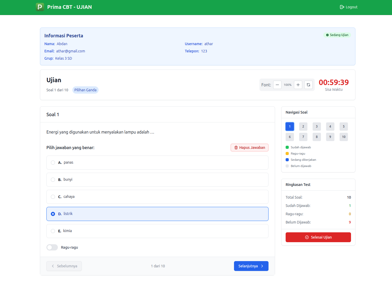 CBT Sekolah Digital Indonesia – Solusi Ujian Online Aman & Efisien