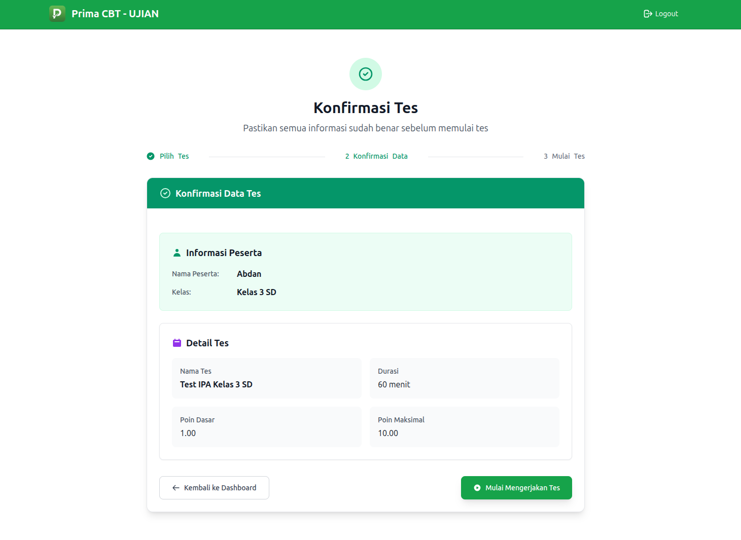 PrimaCBT — Platform Ujian Online & Computer Based Test Modern dan Terpercaya